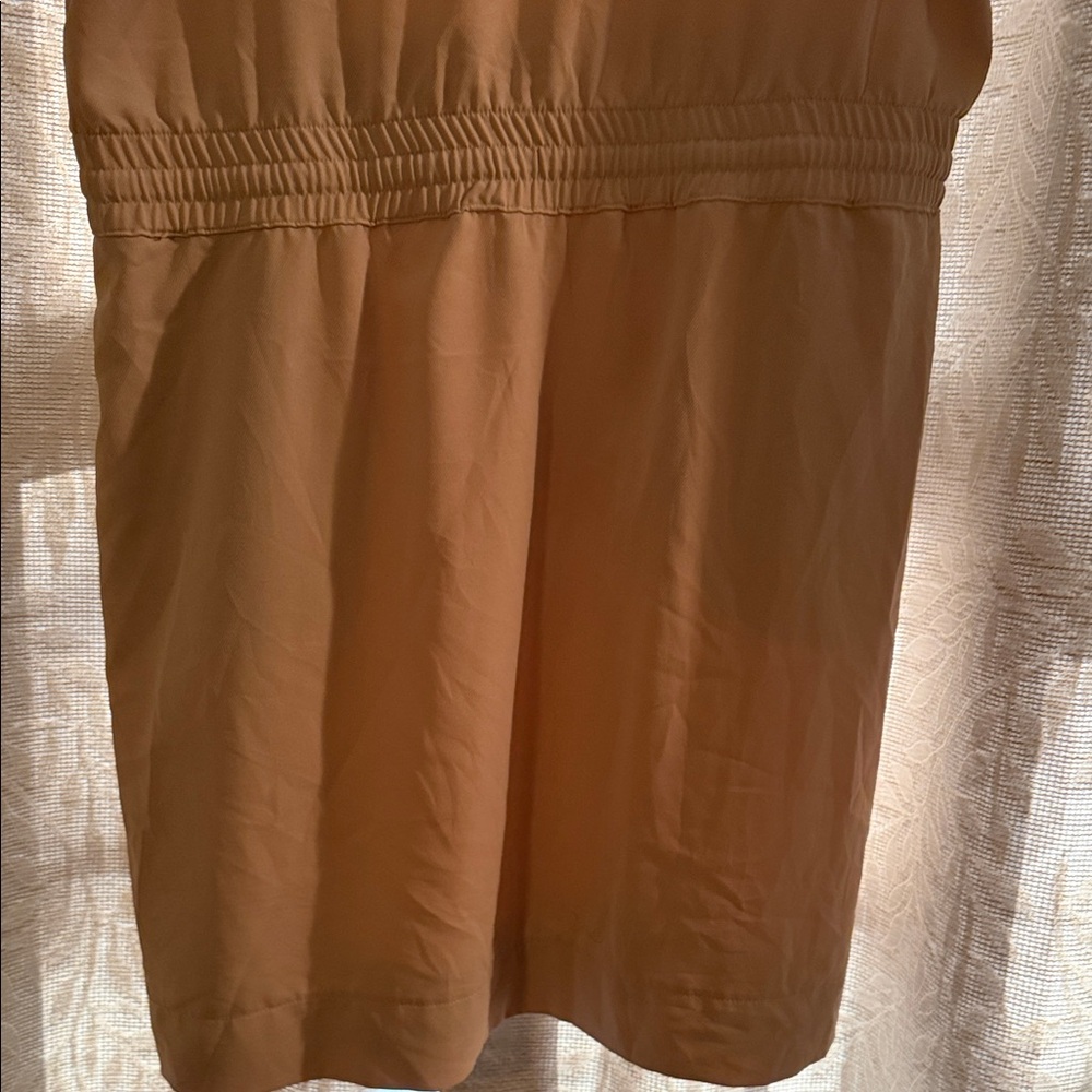4/$15 Casual Tan Short Sleeve Dress - Picture 5 of 5